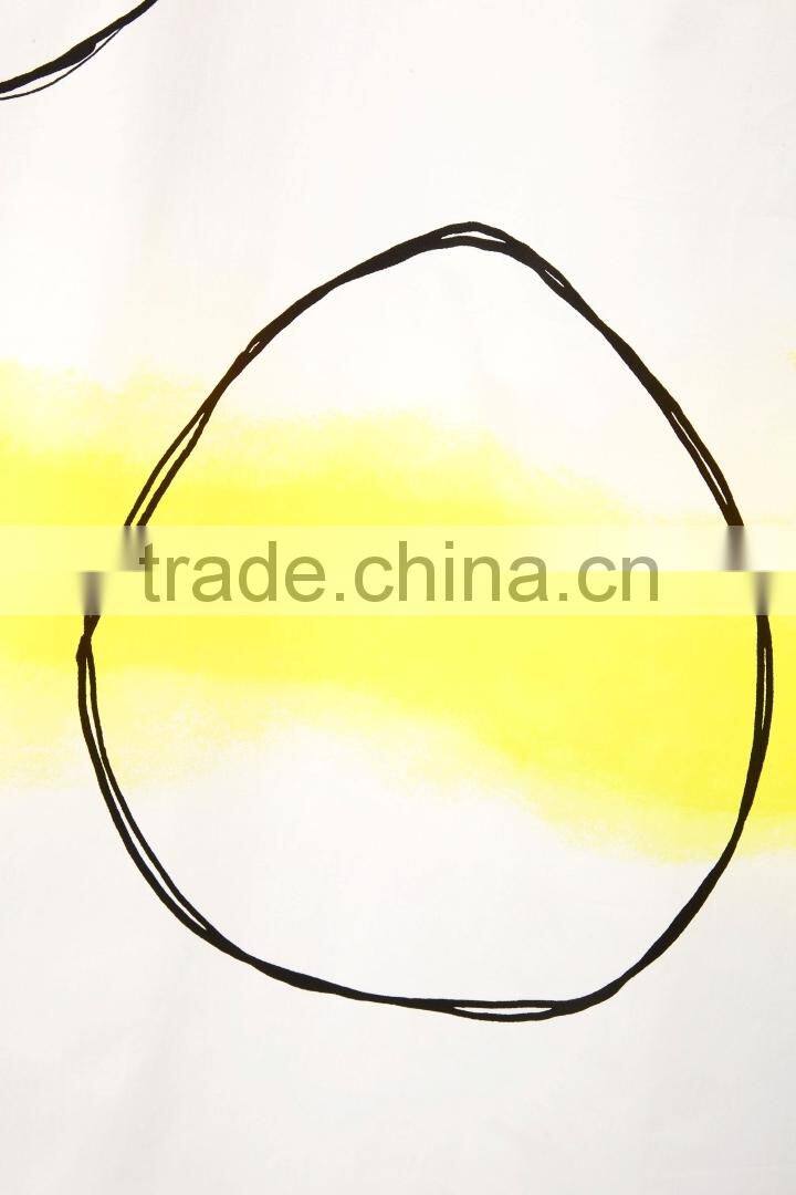 latest 3/4 sleeve cotton printed dress ladies western dress designs