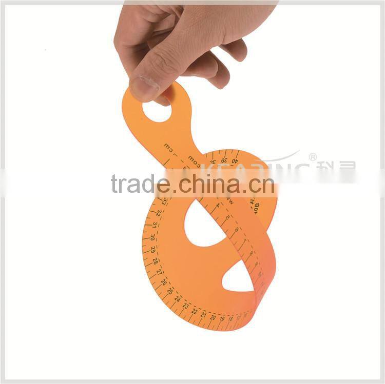 Kearing brand, 40cm economical french garment ruler, metric scale normal printed on the ruler for sewing market # 6040B