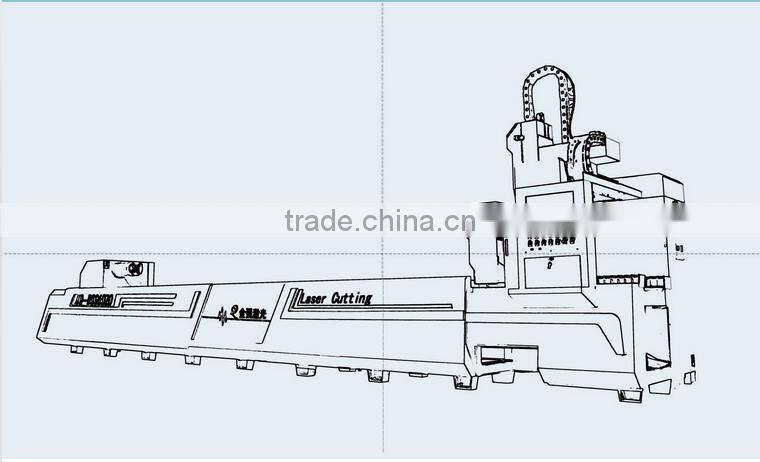 fiber laser metal pipe laser cutting machine 1000w