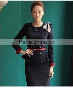 Vest Anf Skirt Set Airline Hostess Uniform