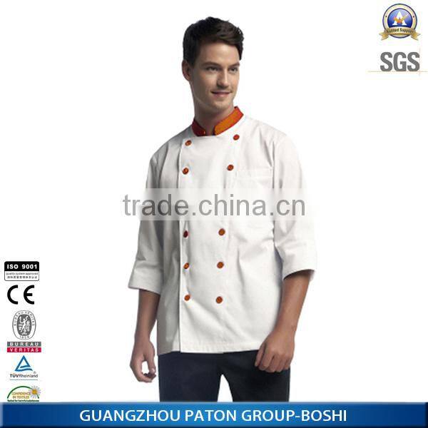 Custom cooker wear 100% polyester or TC chefs uniform