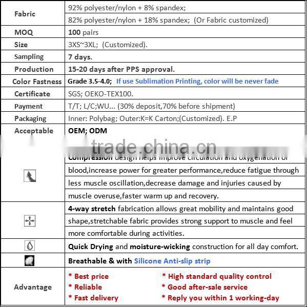 Sublimated Compression Sports Sleeves