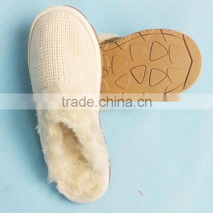Cheap Winter Knitted Woolen Slippers Stock, Ref.140110(2)