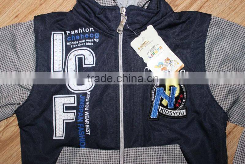 GZY new style fashion boy's shirt three pieces set for spring and auturm