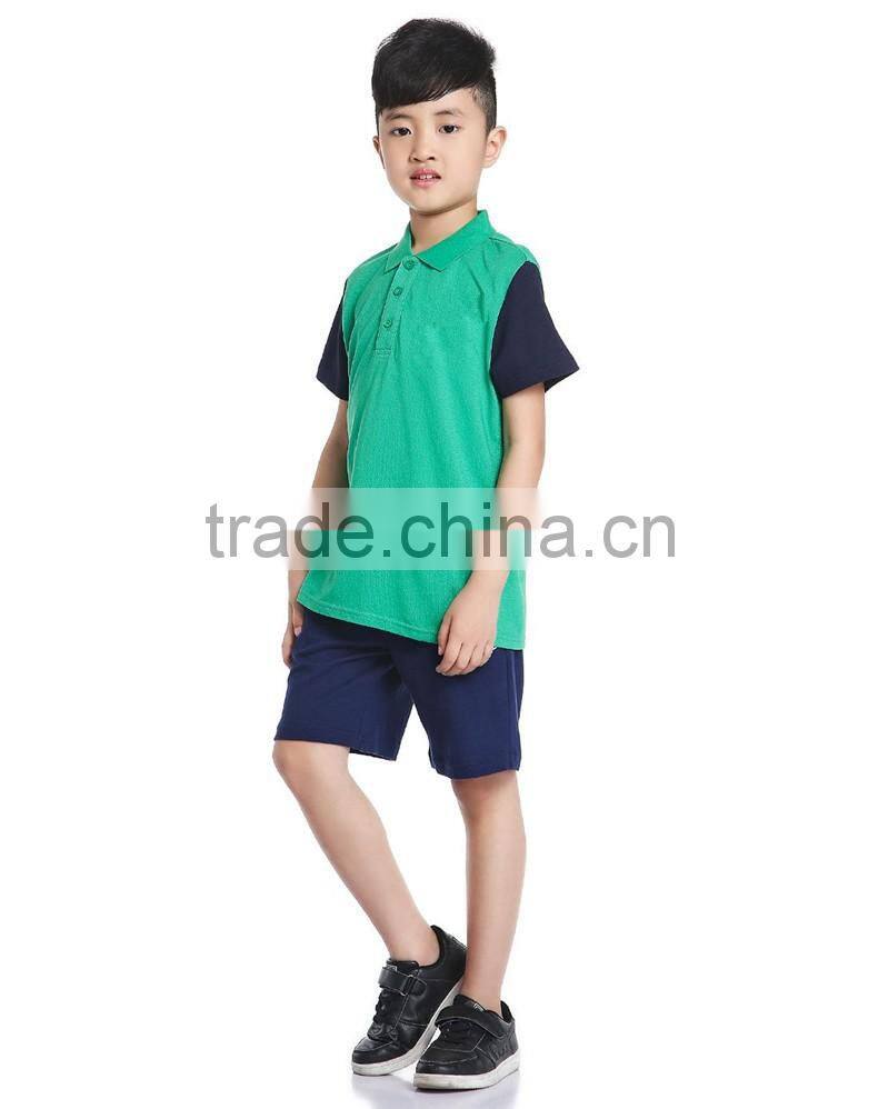 Hot sale high quality new kids polo shirt Summer boy's POLO t shirt made in China