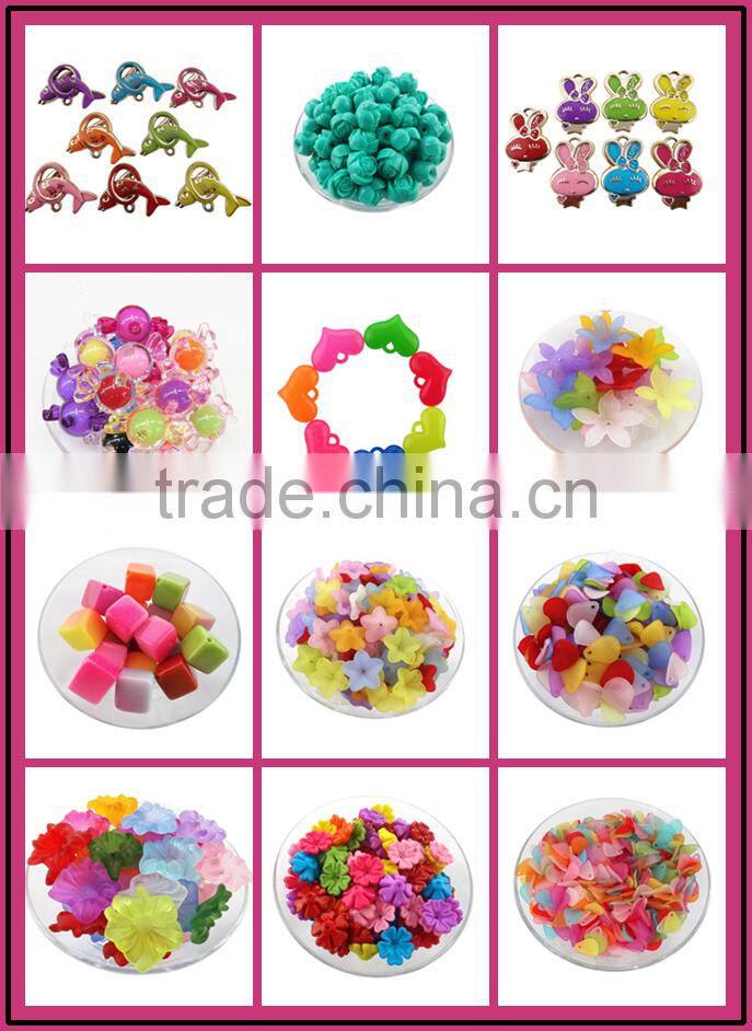 Box pack mix acrylic beads charms jewelry accessories diy acrylic jewelry beads cheap jewelry accessories