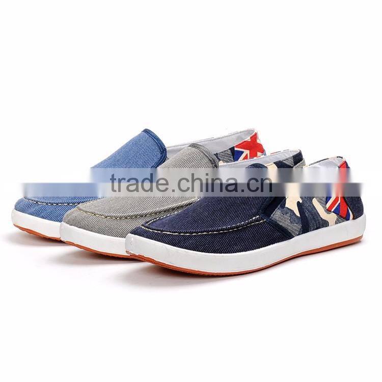2017 New arrival canvas shoes men casual china shoe factory