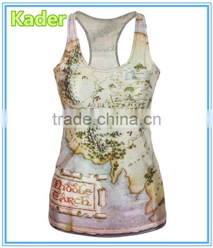 wholesale gym full printing tank top China manufacturer