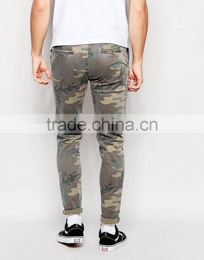 Durable Chinos side pockets mens cargo pants for sale