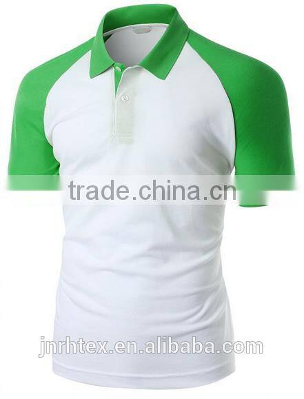 Trade assurance 100 cotton fabric custom men polo shirt design with combination