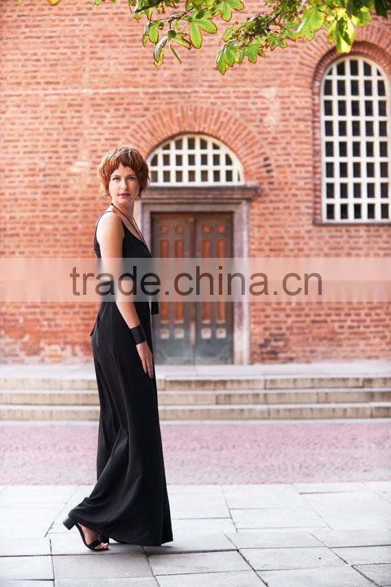 Women Black Oversized Jumpsuit Girl's Loose Overalls Sexy Romper Steampunk Clothing