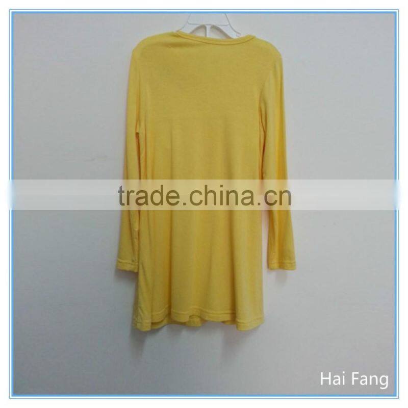 OEM Children Girls Long Sleeve T Shirts, Bowknot T Shirts, O neck T Shirts