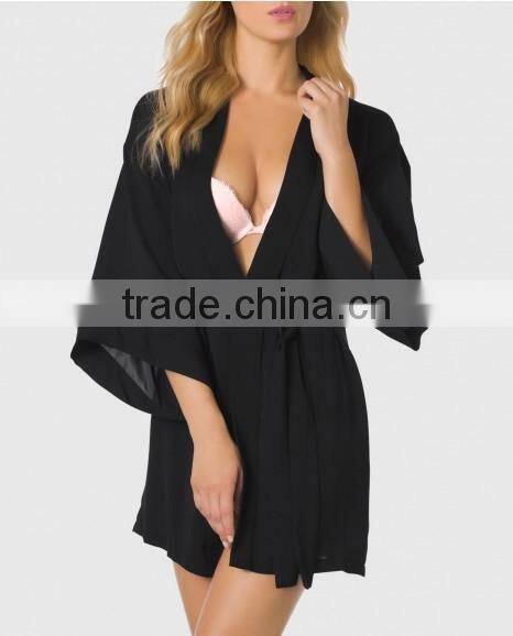 Matte Satin Kimono for woman E17032