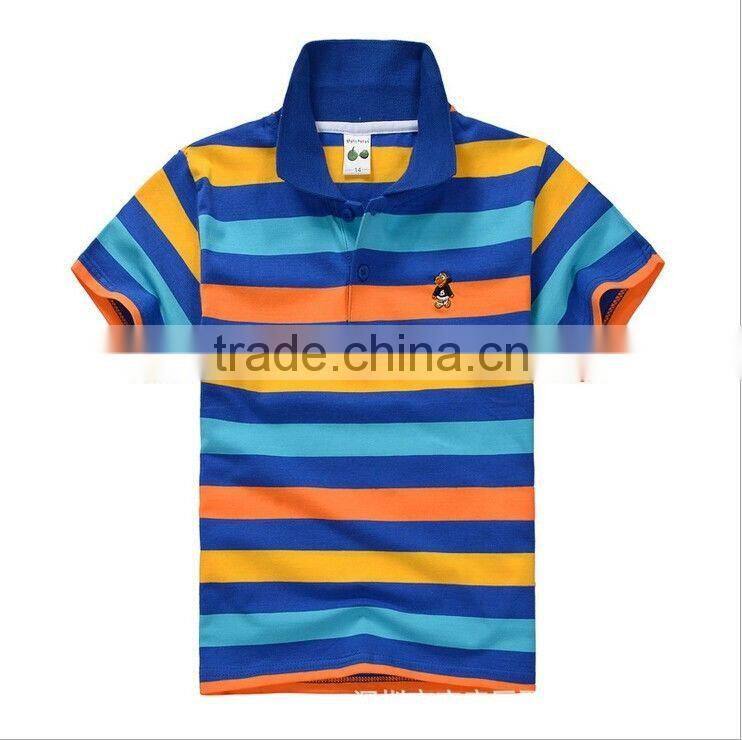 New 100% Cotton Kids Clothes Tee Boys Polo T-shirt