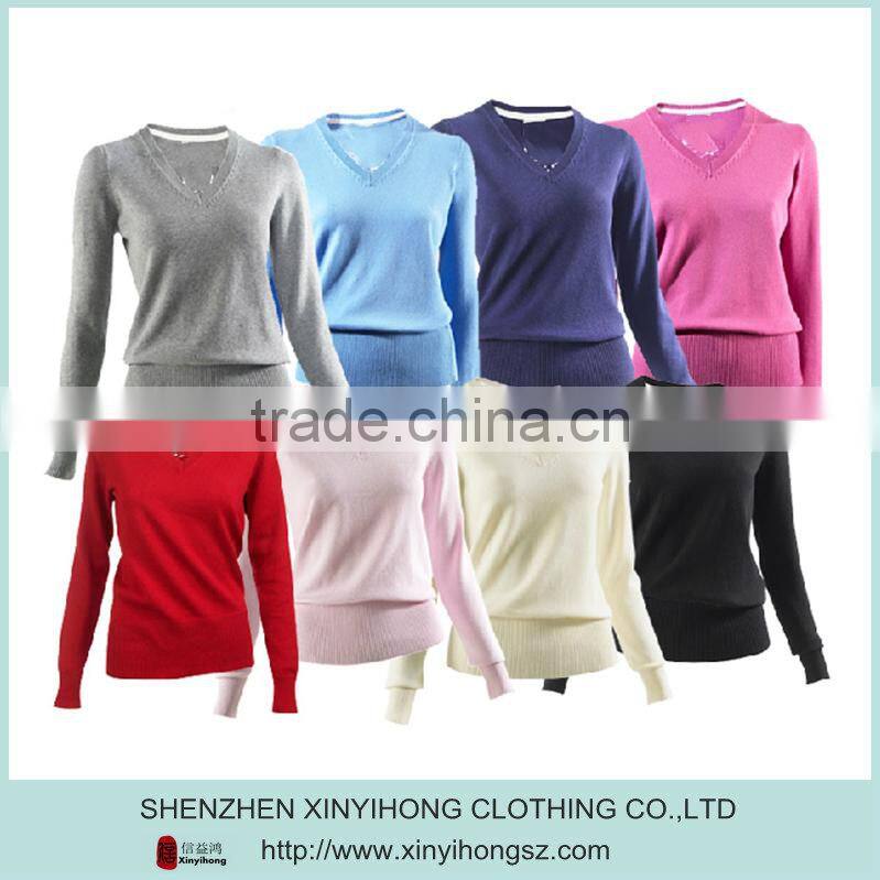 combed cotton elastic comfortable soft womens winter golf Knitwear