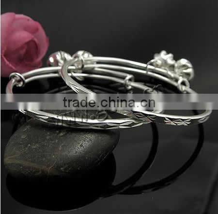925 Sterling Silver Children Bangle silver bracelet 925 silver bracelet magnetic bracelet