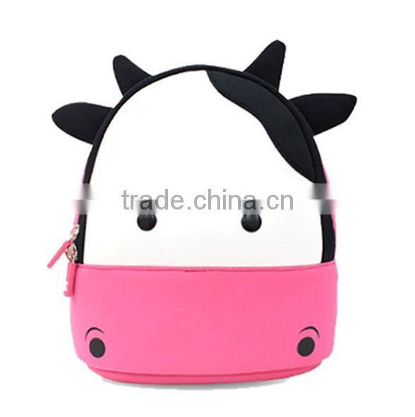 R1912H Children school bags Waterproof 3D Cow cartoon animal backpack girls kids backpacks kindergarten school bag
