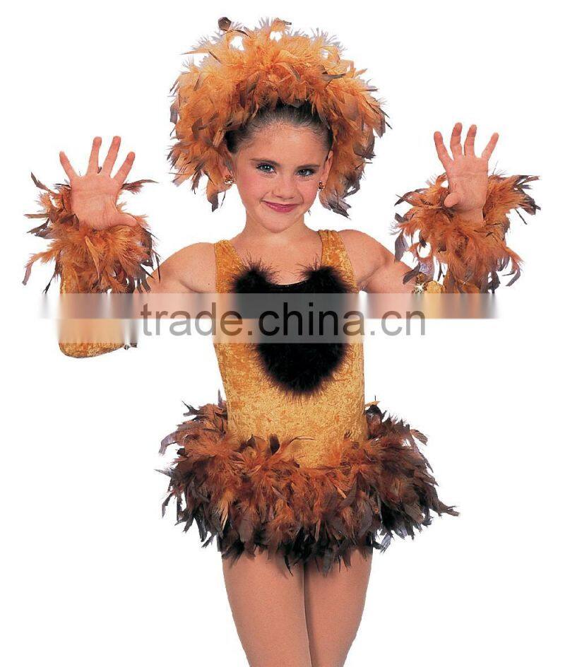 2016 New Design - brown fur kids lion character dance costume