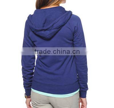 Trillium Crochet Navy Zip Up Sports Hoodie Manufacturers Guangzhou