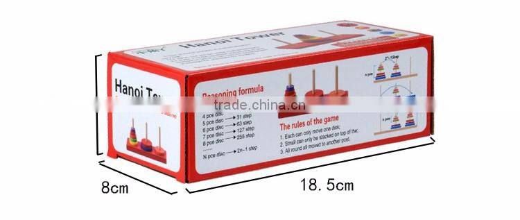 china toy manufacturer hot wholesale tower of hanoi toy in low price