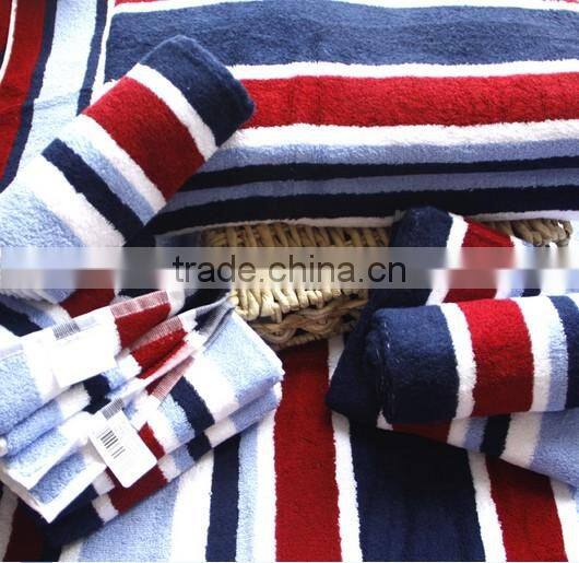 100% Cotton striped beach towels wholesale
