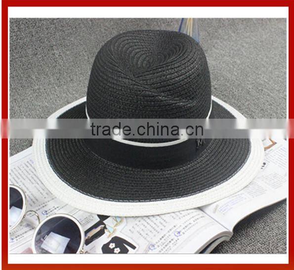 Natural Stylish Wide Brim Women Straw Hat, Crochet Straw Hats For Girls