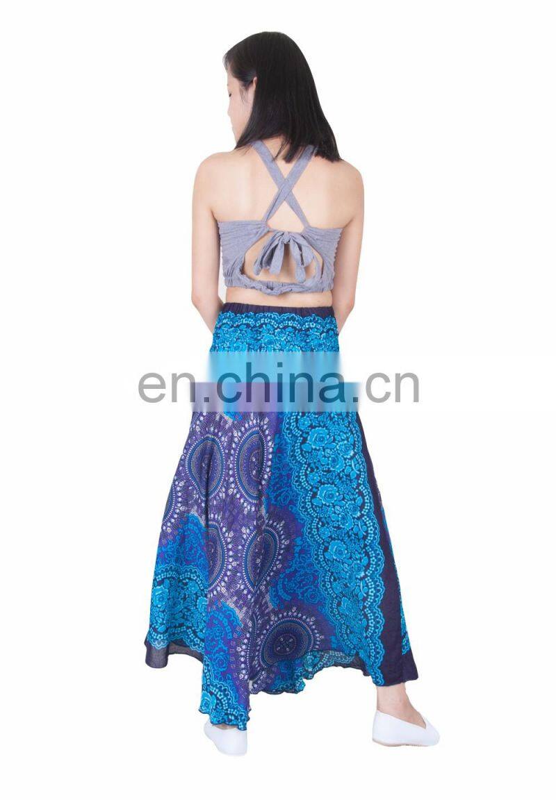 Lofbaz Bohemian Women's Long Skirt Hippie Style One Size Fits for All