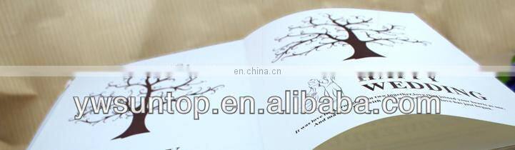 Creative fingerprint romantic love tree design wedding guest book decorations