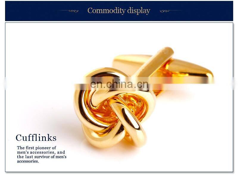 Metal Knot Cufflinks Gold Cuff link