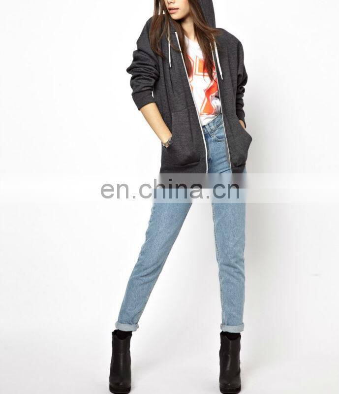 CHEFON Lady Fashion Custom Zip Hoodie in Jersey Marl CAH0010