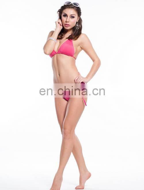Pink fancy bikinis transparentes swimsuit wholesale