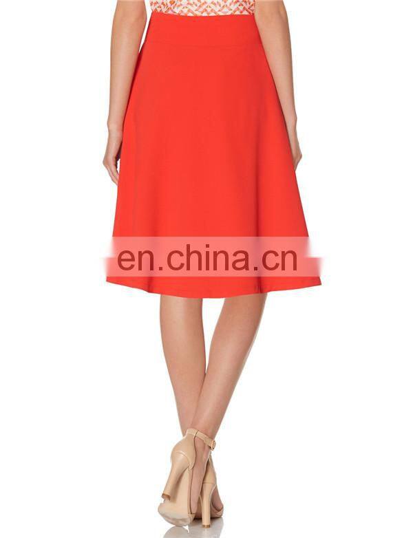 New arrival elegant maxi skirt traditional a line red skirt flare skirt