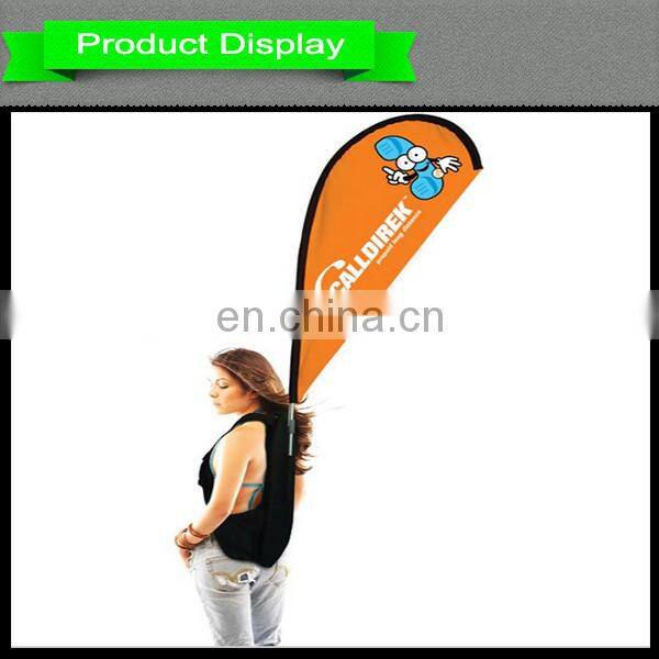 Custom brand logo advertising Tear Drop Flag printing made sign flags