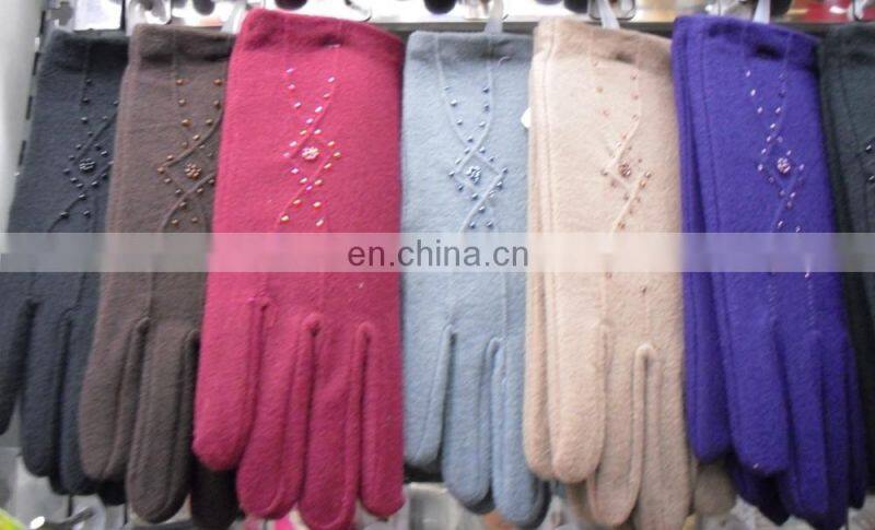Trendy Ladies Stylish Bow Winter Cute Wool Gloves