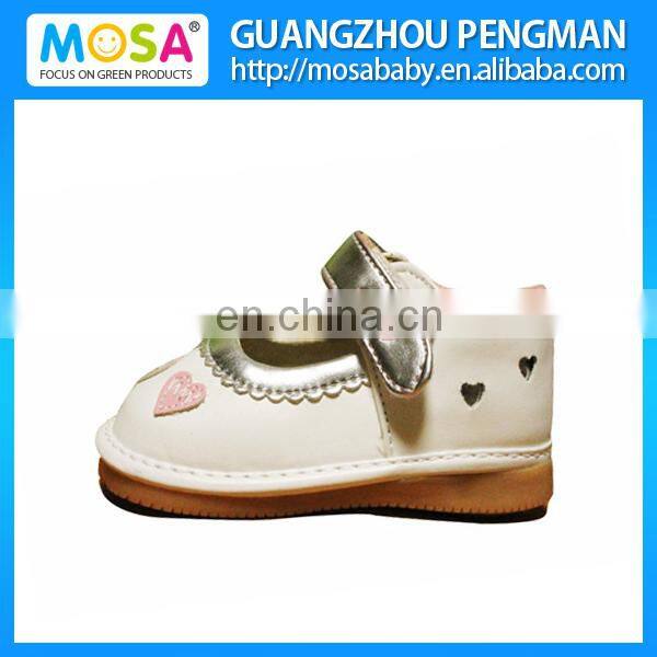 Cute Toddler Girl Leather Squeaky Outdoor Shoes Wholesale
