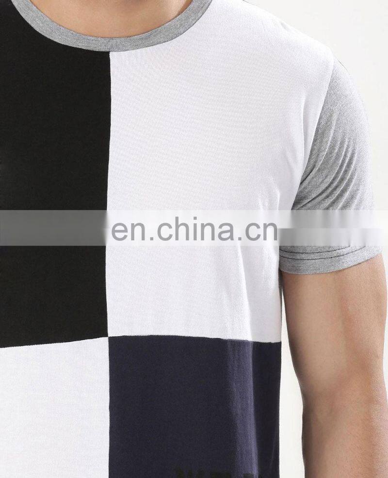 Fashion men's bulk white plain stand neck t-shirt shirt for men polo