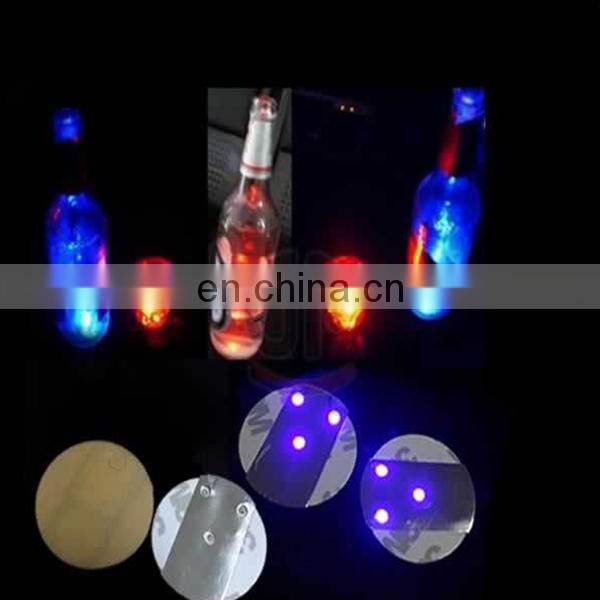 Best sale led light drink coasters led sticker coaster Led flashing coasters