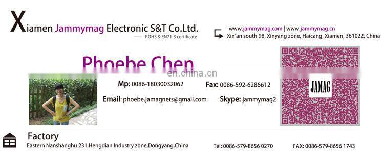 Plastic name badge magnet