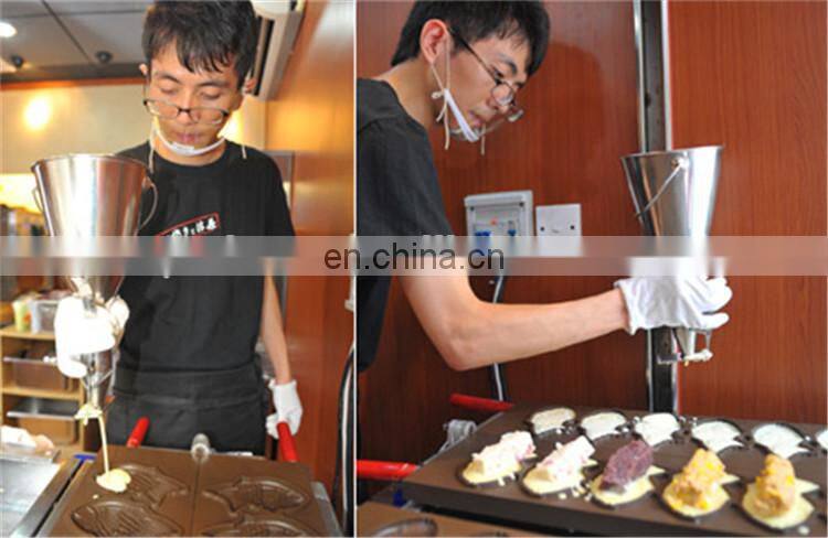 2018 Fast Food High Efficiency Ice Cream Taiyaki Machine/Big Fish Shaped Cake Mould/Open Mouth Taiyaki Maker