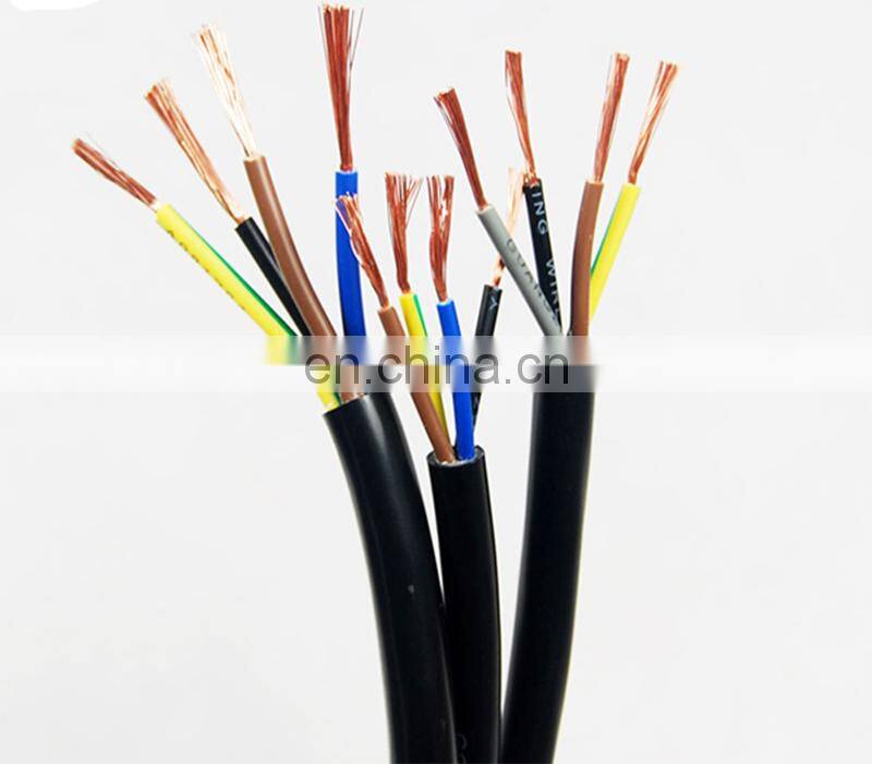 flat round flexible earthing ground power rubber insulated cable