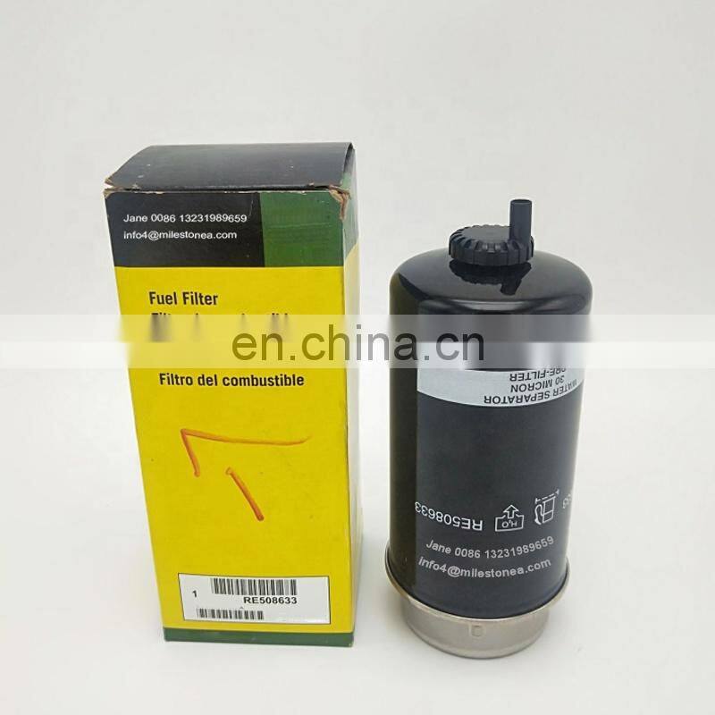 Fuel water separator filter RE508633 for 6068T diesel engine fittings