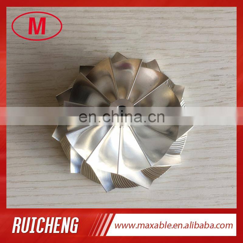 GTX3576 58.00/76.13mm 11+0 blades performance turbo Milling/aluminum 2618/billet compressor wheel for 803713-0001/700177-0042