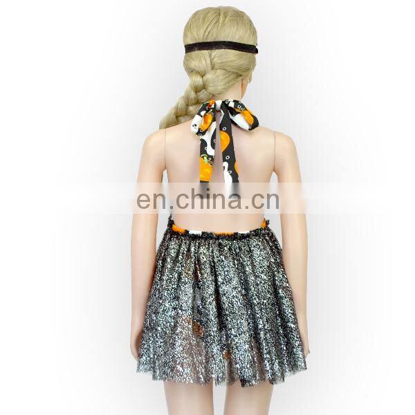 New Fashion Halloween Baby Tulle Romper Girls Summer Backless Romper Clothes Wholesale Baby Dress With Hair Band