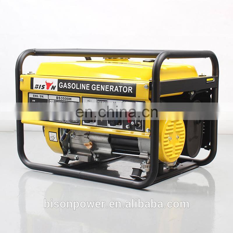 BS3500H(E) BISON China Taizhou power generator 110v 2kw Standby 2800W 48v dc generator bison small generator