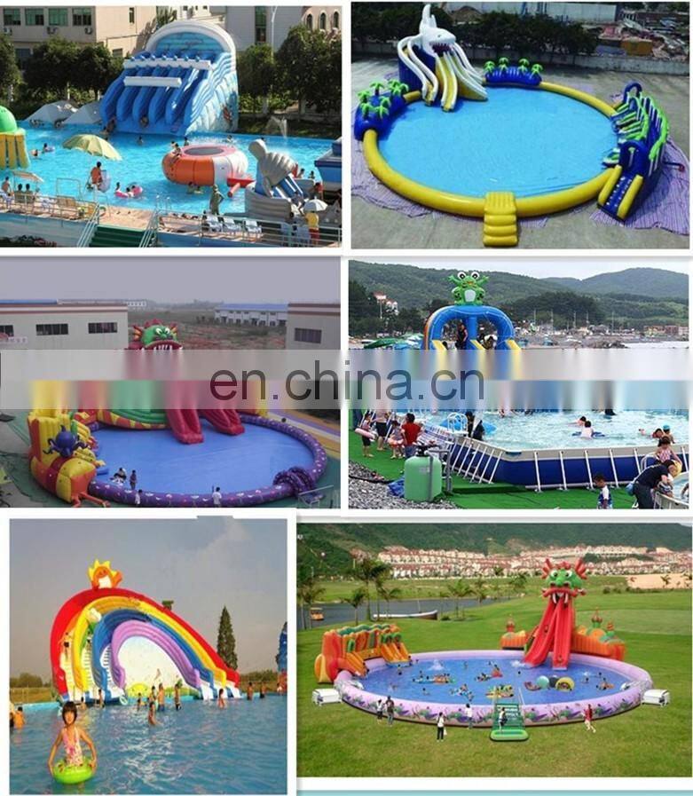 Summer Water Play Equipment Large Inflatable Water Park With Water Slide Good Prices Selling