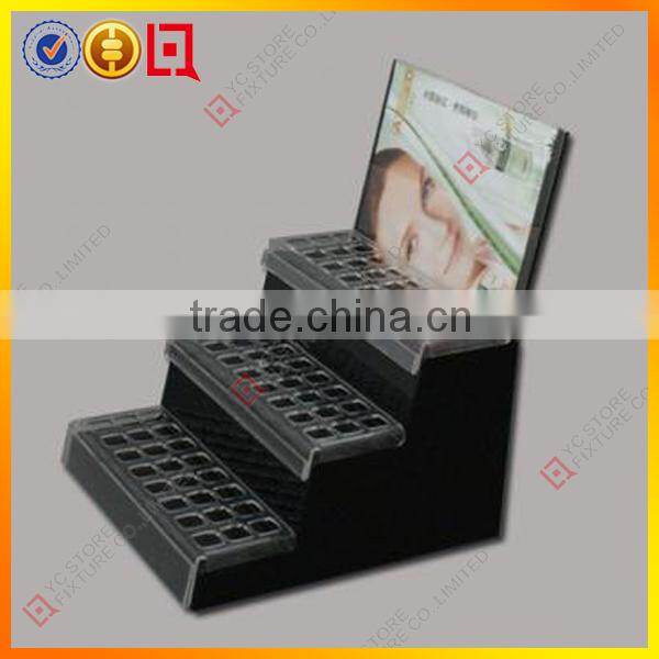 Fashion design acrylic cosmetic display racks