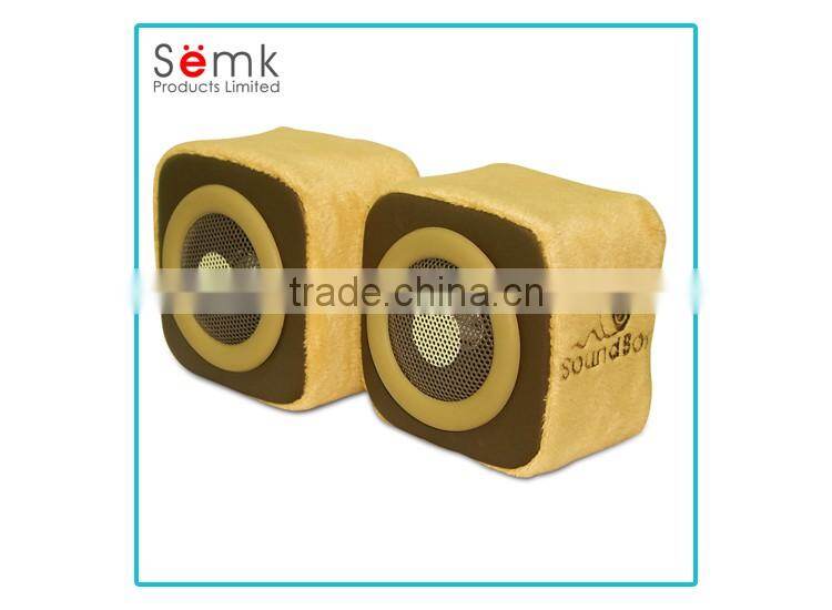 Soft music design box speaker sound system stereo speakers wholesale