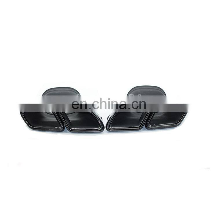 Manufactory 304 stainless steel exhaust pipe muffler tip for 16+ E63 AMG W213 amg style with bumper diffuser