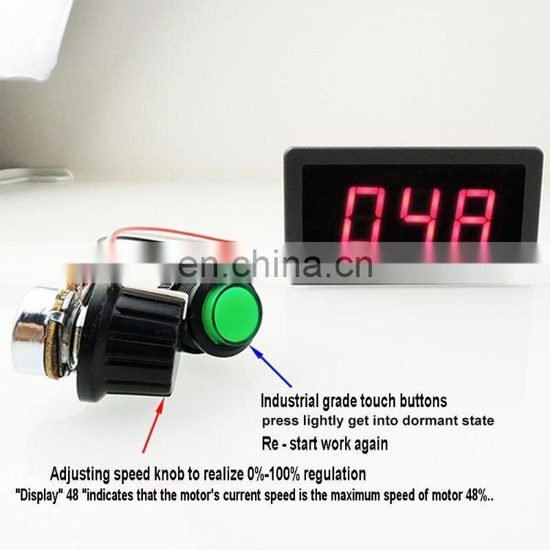 CCM5D 6V 12V 24V 5A PWM DC Motor Speed Controller Digital Display LED Motor Controller Speed Regulator