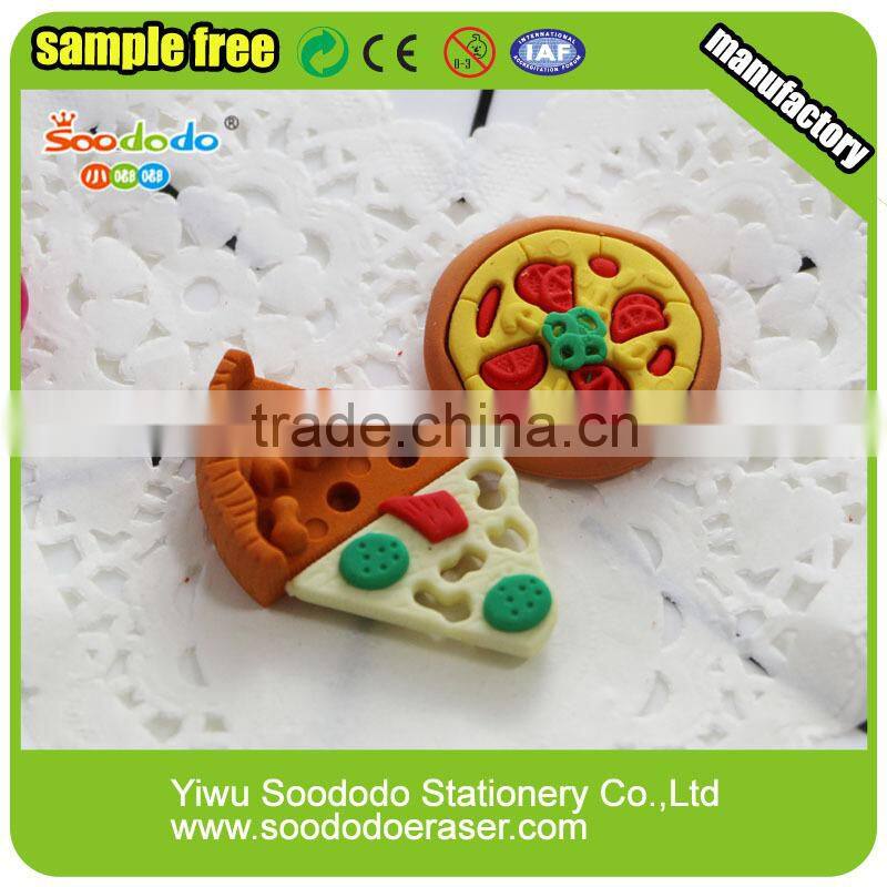 Fancy America 3D Pizza shaped eraser stationery promotional gift